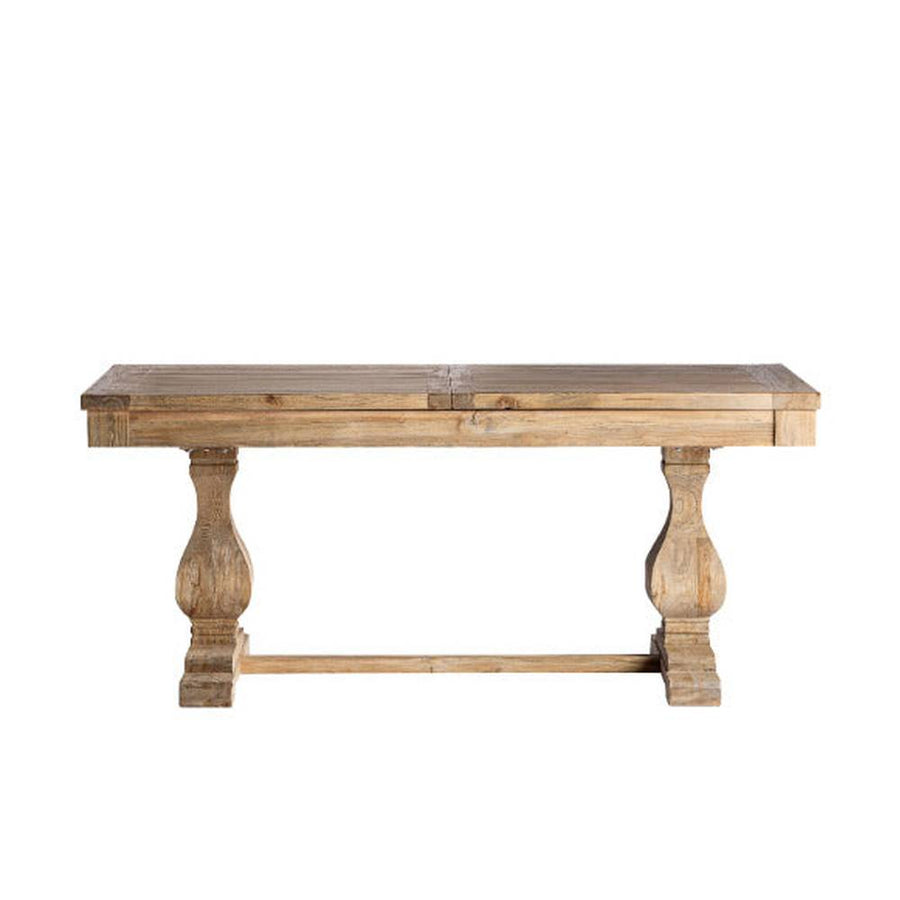 Koloniál stílusú, bővíthető, újrahasznosított szilfából készült étkezőasztal