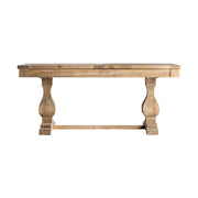 Koloniál stílusú, bővíthető, újrahasznosított szilfából készült étkezőasztal