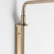 Kortárs stílusú, aranyszínű, 60 cm magas fém falilámpa