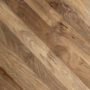 Nagyméretű, koloniál stílusú, mangófából készült, natúr színű, kör alakú étkezőasztal