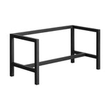 Loft stílusú fém lábazat vitrinekhez – perspektivikus nézet, fekete kivitel