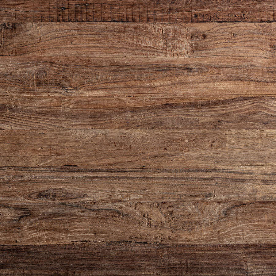 Kortárs stílusú, újrahasznosított fenyőfából készült, natúr színű étkezőasztal 