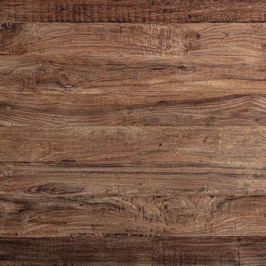 Kortárs stílusú, újrahasznosított fenyőfából készült, natúr színű étkezőasztal