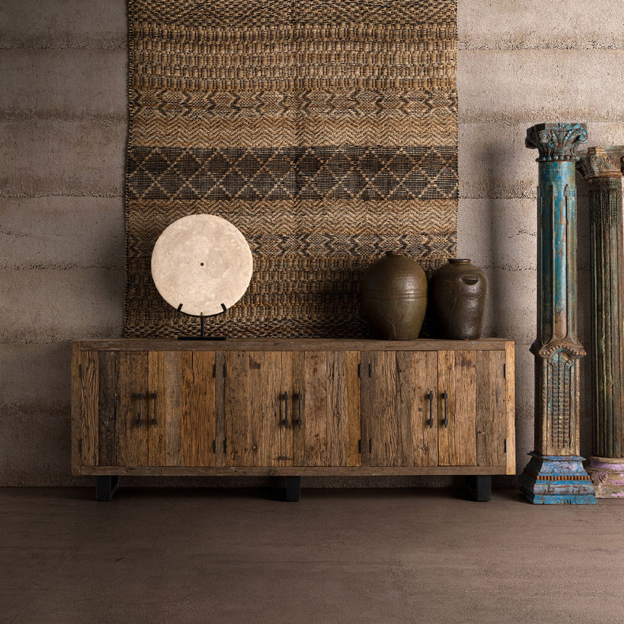 CARRIK natúr fenyőfa tálaló 253 cm