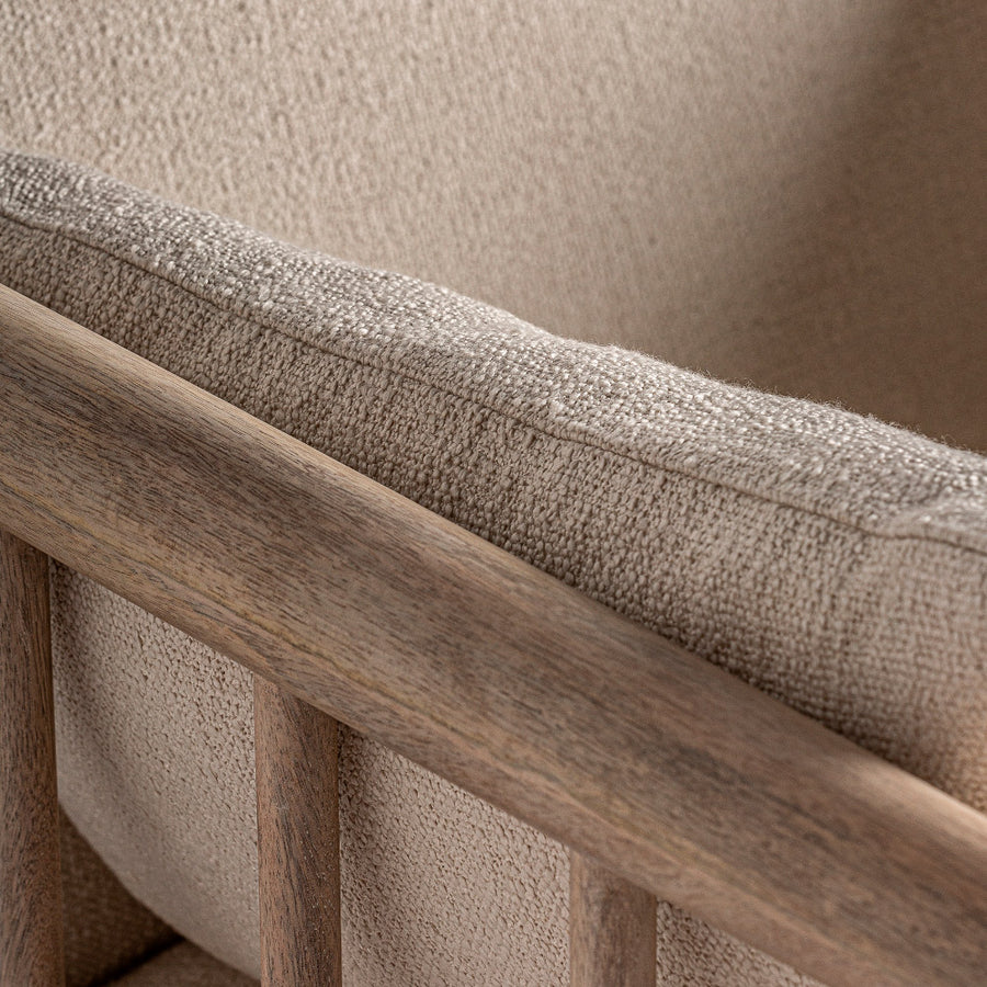 GREBIN natúr nyírfa fotel 81 cm