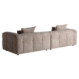 Barlin kanapé hátoldali nézet – egységes kárpit és tagolt forma