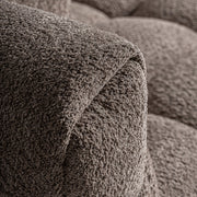 Barlin kanapé karfa részlet – texturált poliészter kárpit közelről