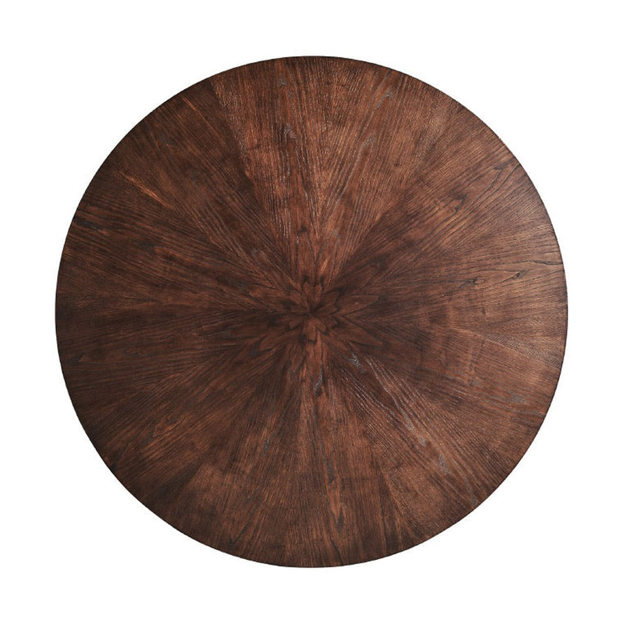 Art deco stílusú, aranyszínű, fémszerkezetes étkezőasztal fenyőfa fedlappal.