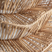 Kortárs-japandi sítlusú, natúr színű, rattanból készült, design függeszték lámpa