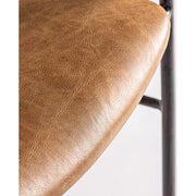 WAKY barna fém-műbőr karosszék 81 cm