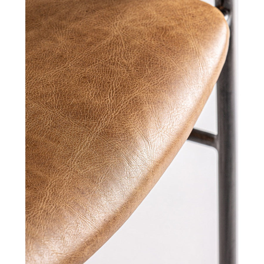 WAKY barna fém-műbőr karosszék 81 cm