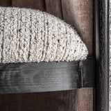 Fekete fa ülés alatti keret részlet – Erbach art deco fotel