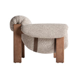 Uznoch fotel oldalnézet – ölelő karfa és lekerekített háttámla