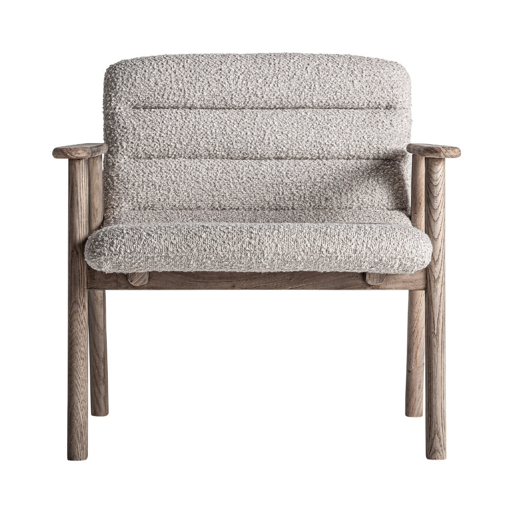 Jacquard klubfotel elölnézet – buklé kárpitozott háttámlával