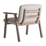 Jacquard klubfotel hátulról – natúr nyírfa váz és háttámla merevítés