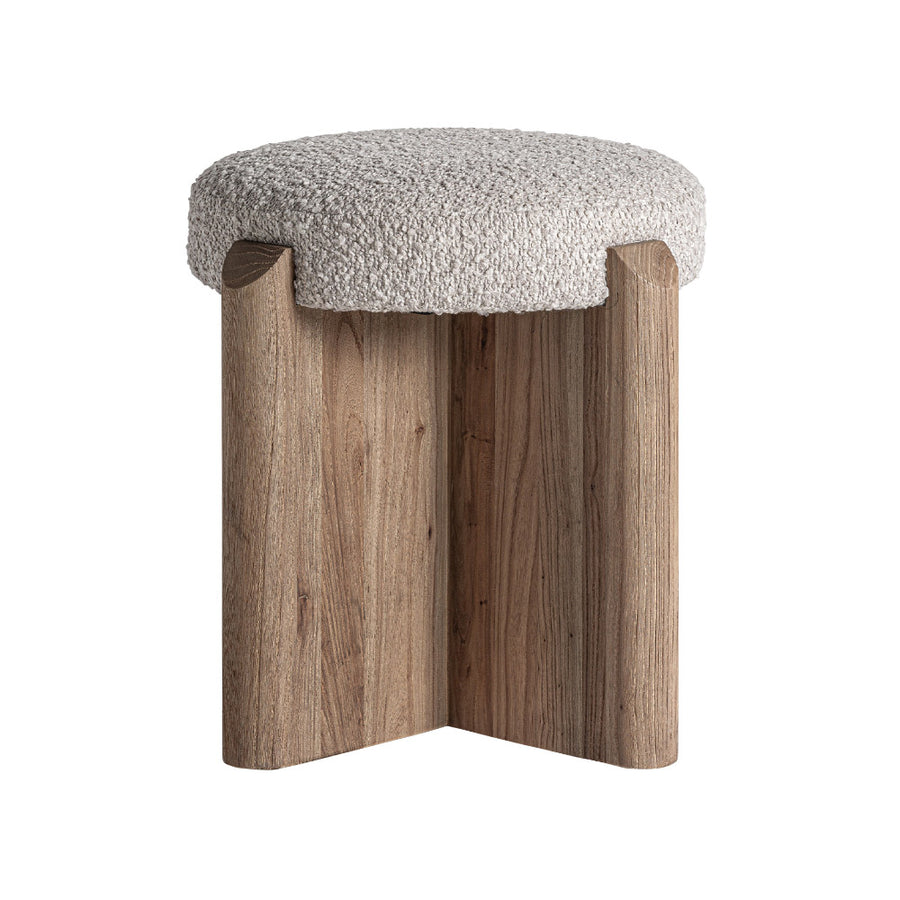 Jacquard ülőke elölnézet – masszív nyírfa szerkezet és kárpitozott ülőfelület