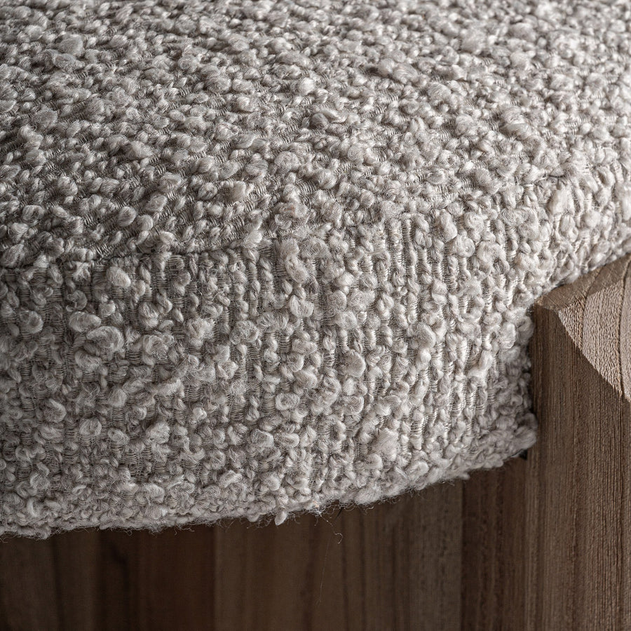 Buklé hatású bézs kárpit textúrája közelről – Jacquard ülőke