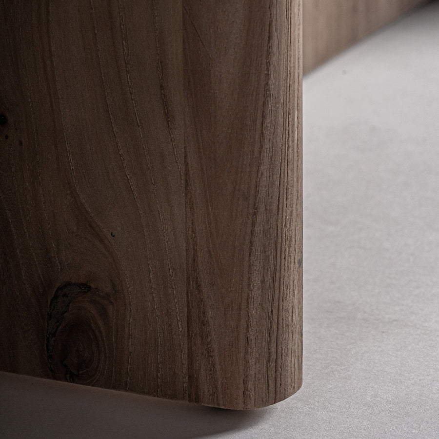 Natúr nyírfa láb és panel találkozása – Jacquard pad részlet