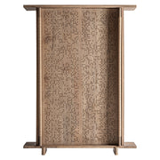 Natúr nyírfa gardróbszekrény elölnézet – perforált tolóajtókkal