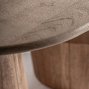 Mangófa asztallap részlet – Jacquard ovális étkezőasztal textúra közelről