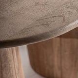 Mangófa asztallap részlet – Jacquard ovális étkezőasztal textúra közelről