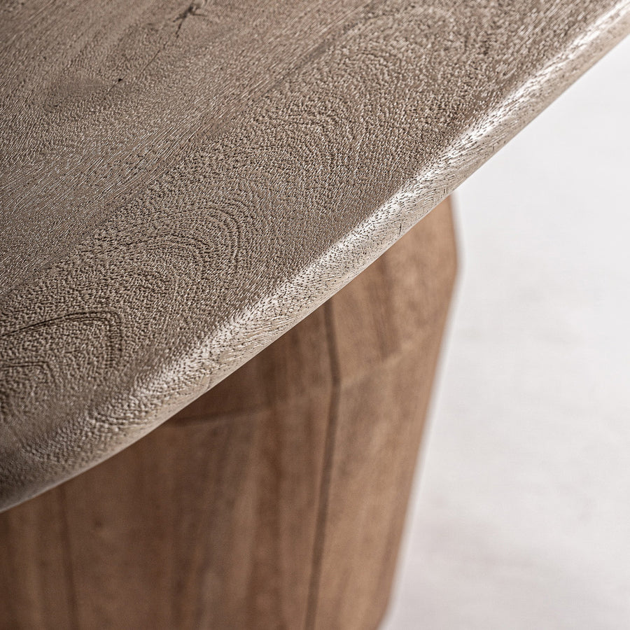 Ovális mangófa asztallap lekerekített éllel – Jacquard kollekció