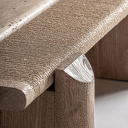 Kötélfonattal díszített panel részlet – Jacquard dohányzóasztal textúraközel