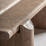 Kötélfonattal díszített panel részlet – Jacquard dohányzóasztal textúraközel