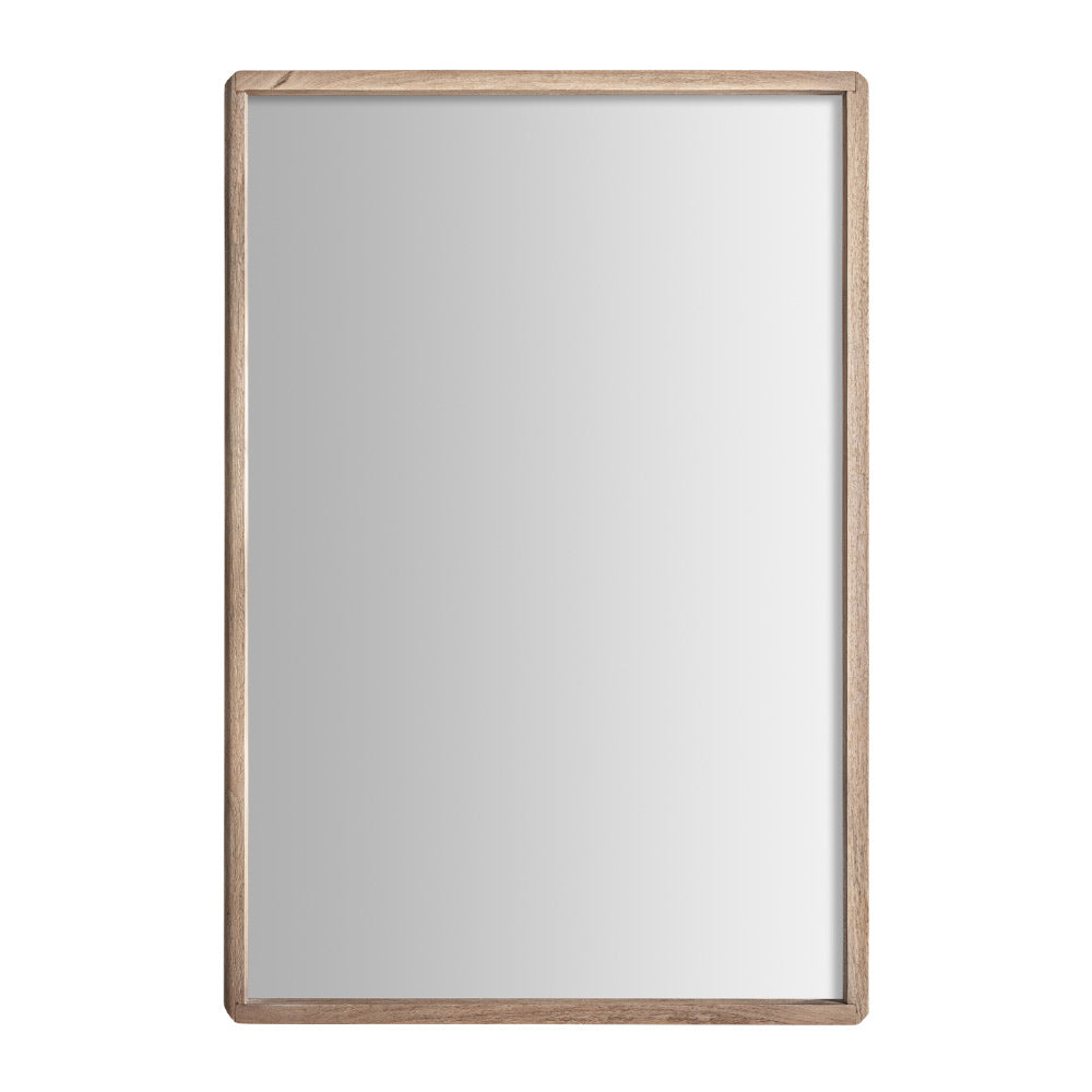 Jacquard falitükör elölnézet – natúr mangófa keret 81 × 120 cm