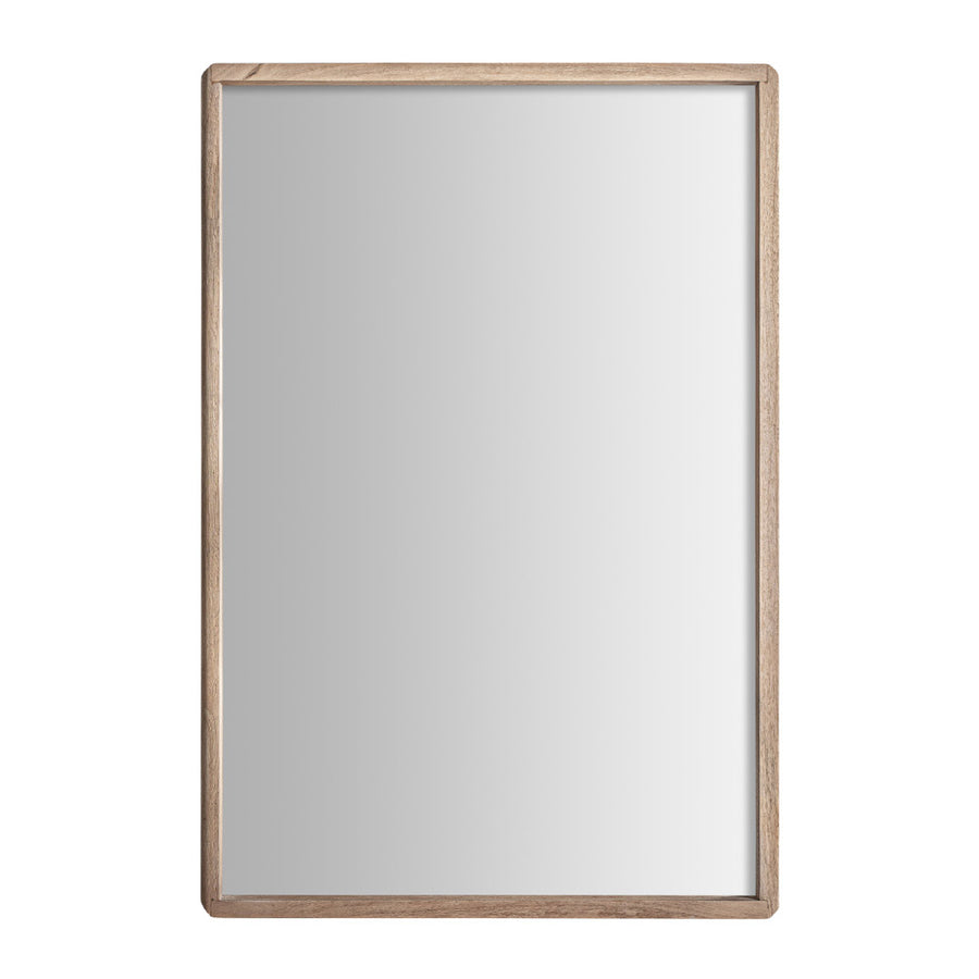 Jacquard falitükör elölnézet – natúr mangófa keret 81 × 120 cm