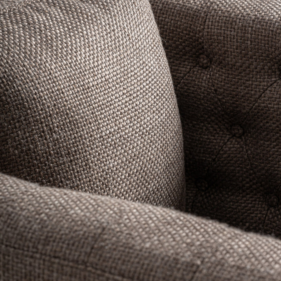 Kárpit textúra részlet – középszürke poliészter szövet mintázata