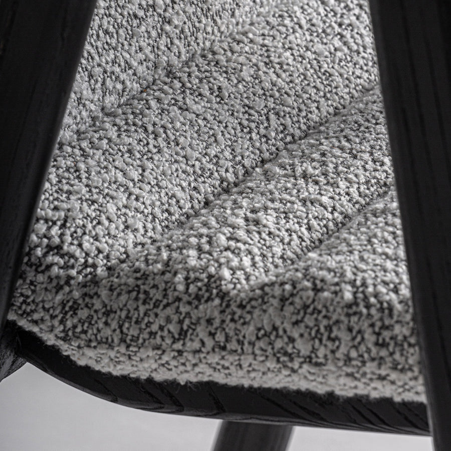 Jacquard szék háttámla buklé részletfotó