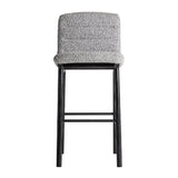 Jacquard bárszék elölnézet – buklé háttámlával