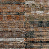 Juta és pamut szőnyeg textúra – bézs és földszínű szövés részlete