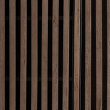 Gàbia mangófa lamellás ajtófront részlet, natúr hatású felülettel