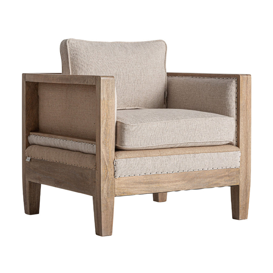 Grube fotel frontális nézet – vastag ülőpárna és kényelmes háttámla