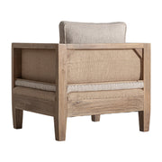 Grube fotel hátoldali nézet – nyírfából készült váz és vászon kárpit