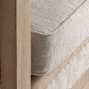 Ülőpárna részlet – bézs vászon kárpit textúrája