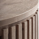 Natúr mangófa dohányzóasztal felületközelkép – matt, természetes textúra