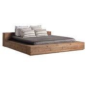 Natúr színű, újrahasznosított fenyőfa ágykeret – perspektivikus nézet, Truel kollekció