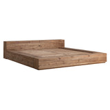 Natúr fenyőfa ágykeret matrac nélkül – léces ágyrács részlete