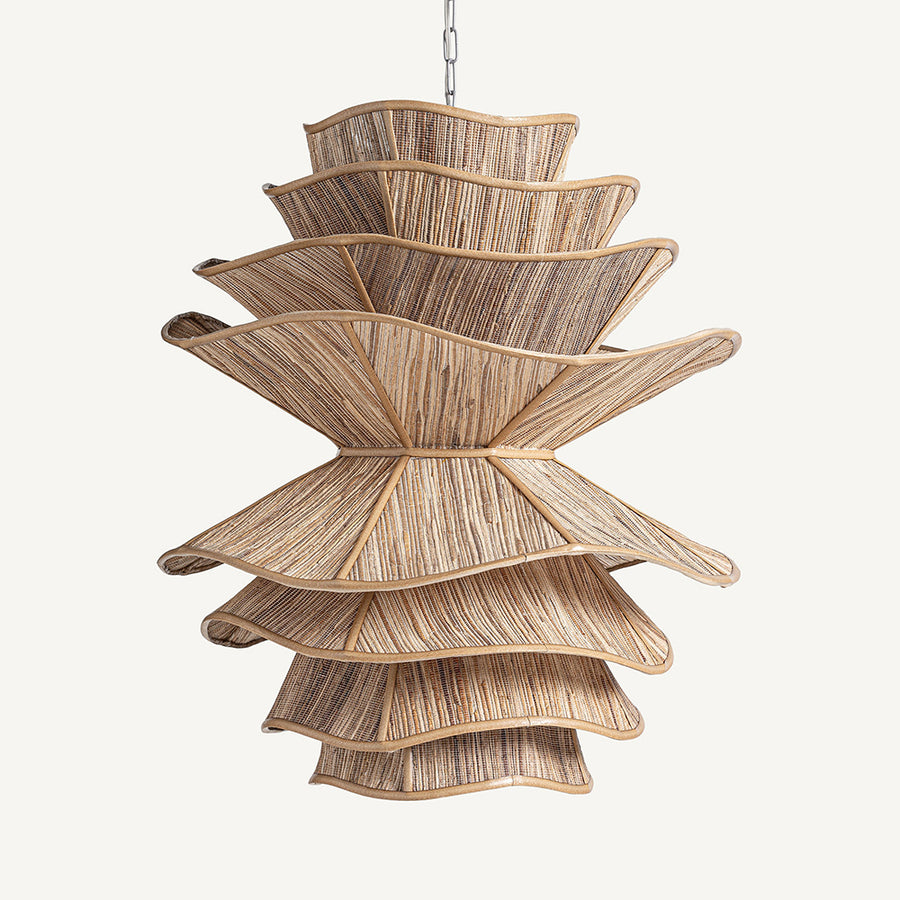 Kaptárszerű kézműves design függeszték lámpa.