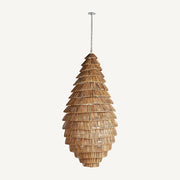 Kaptár formájú kézműves design függeszték lámpa.