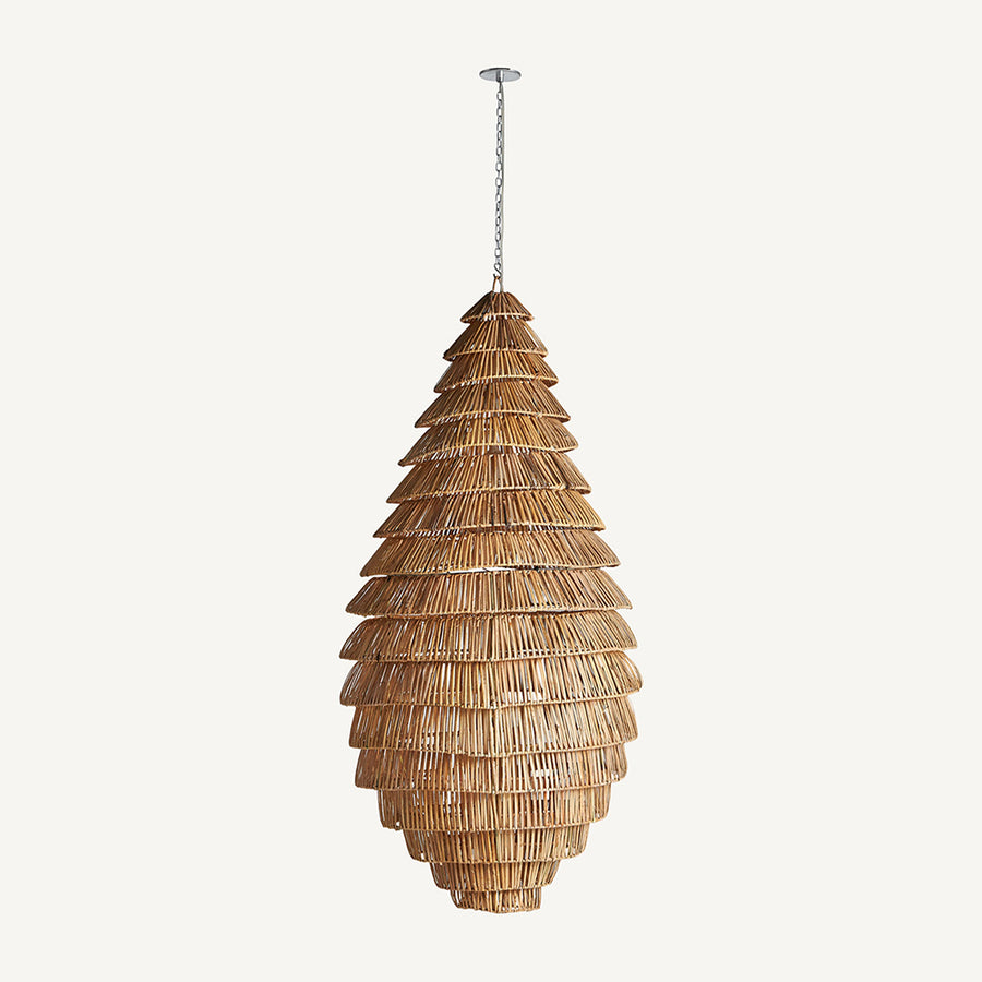 Kaptár formájú kézműves design függeszték lámpa.