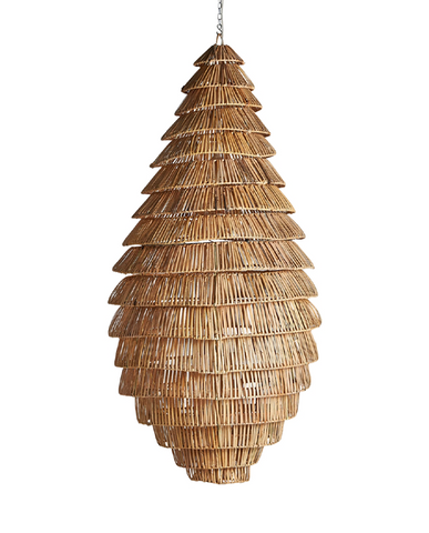 Kaptár formájú kézműves design függeszték lámpa.