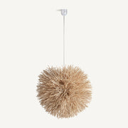 Gömb formájú, fészekszerű kézműves design függeszték lámpa.