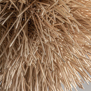 Gömb formájú, fészekszerű kézműves design függeszték lámpa.