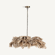 Rattanszálakból készült, kézműves design függeszték lámpa.