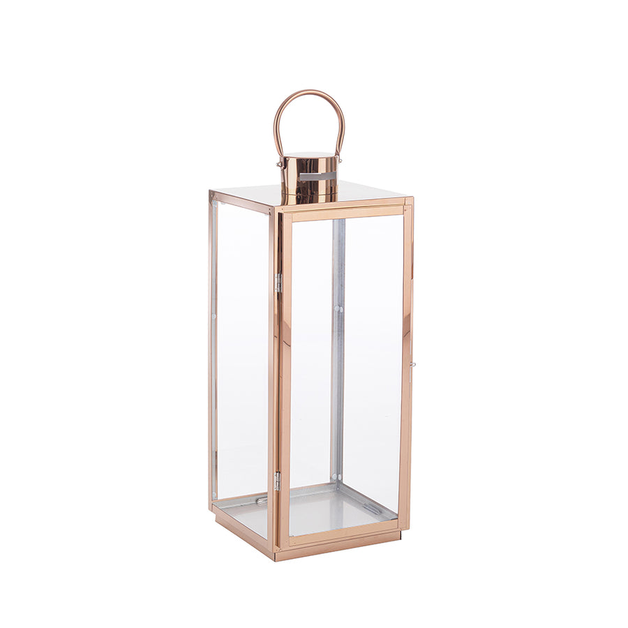 Rézszínű rozsdamentes acélból készült, 3 darabos lámpásszett.