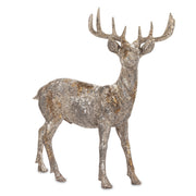 Rusztikus, antikolt felületű szarvas figura 62 cm – ANTIQUE kollekció, teljes alakos fotó